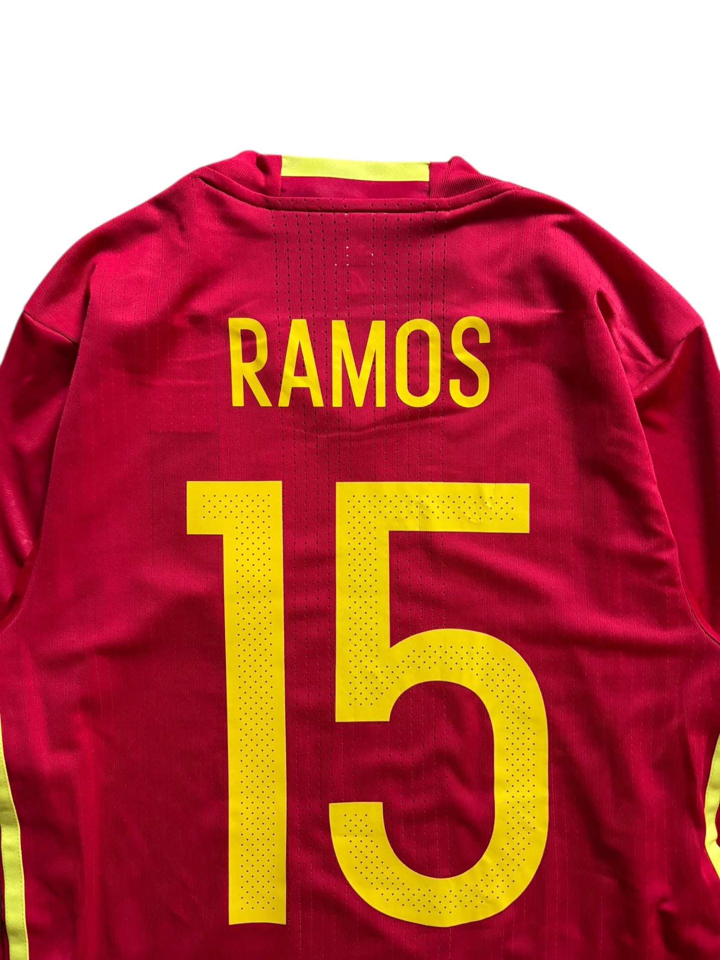 2016 Adidas Spanish National Team L/S Home No.15 Sergio Ramos