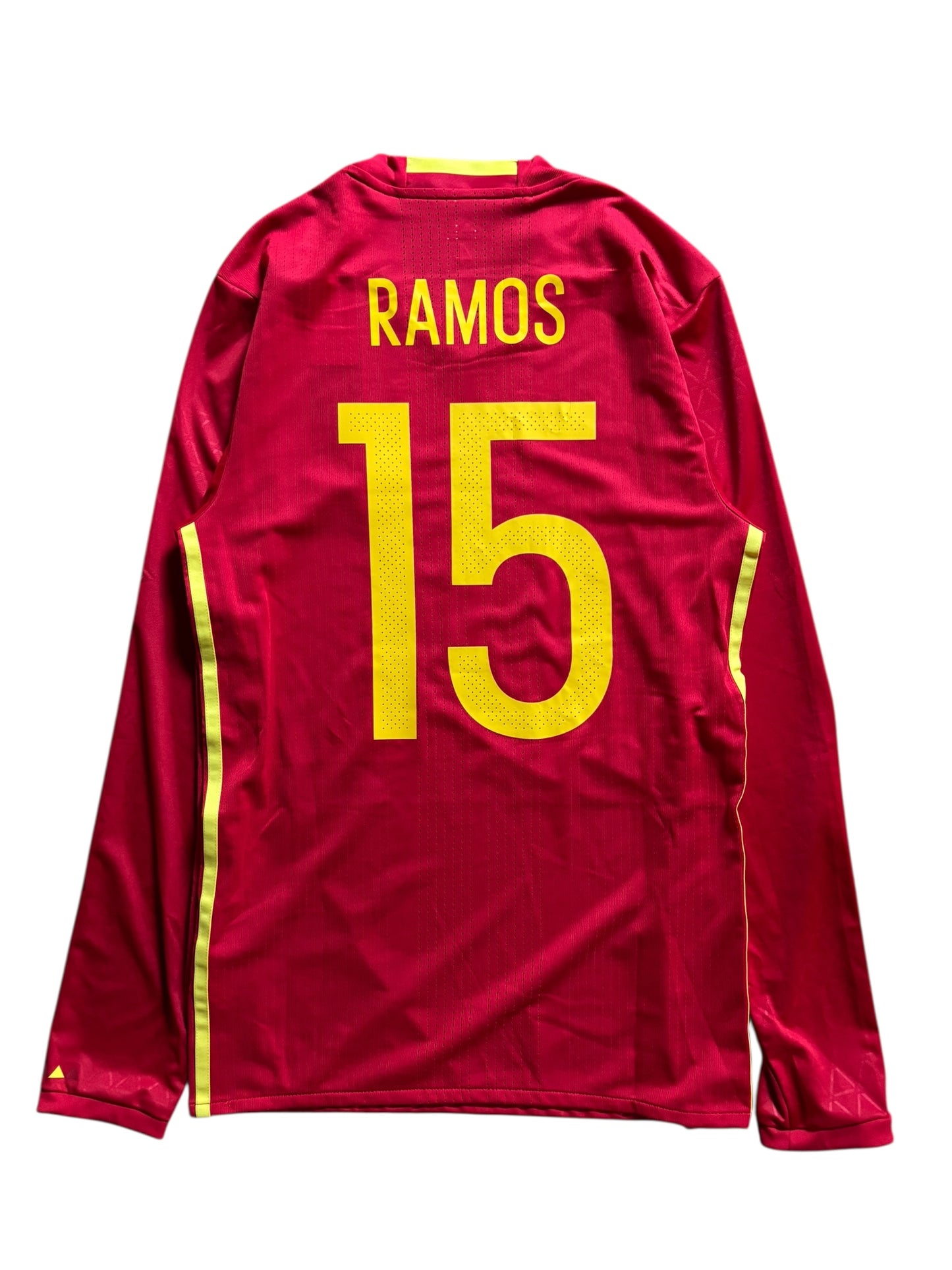 2016 Adidas Spanish National Team L/S Home No.15 Sergio Ramos