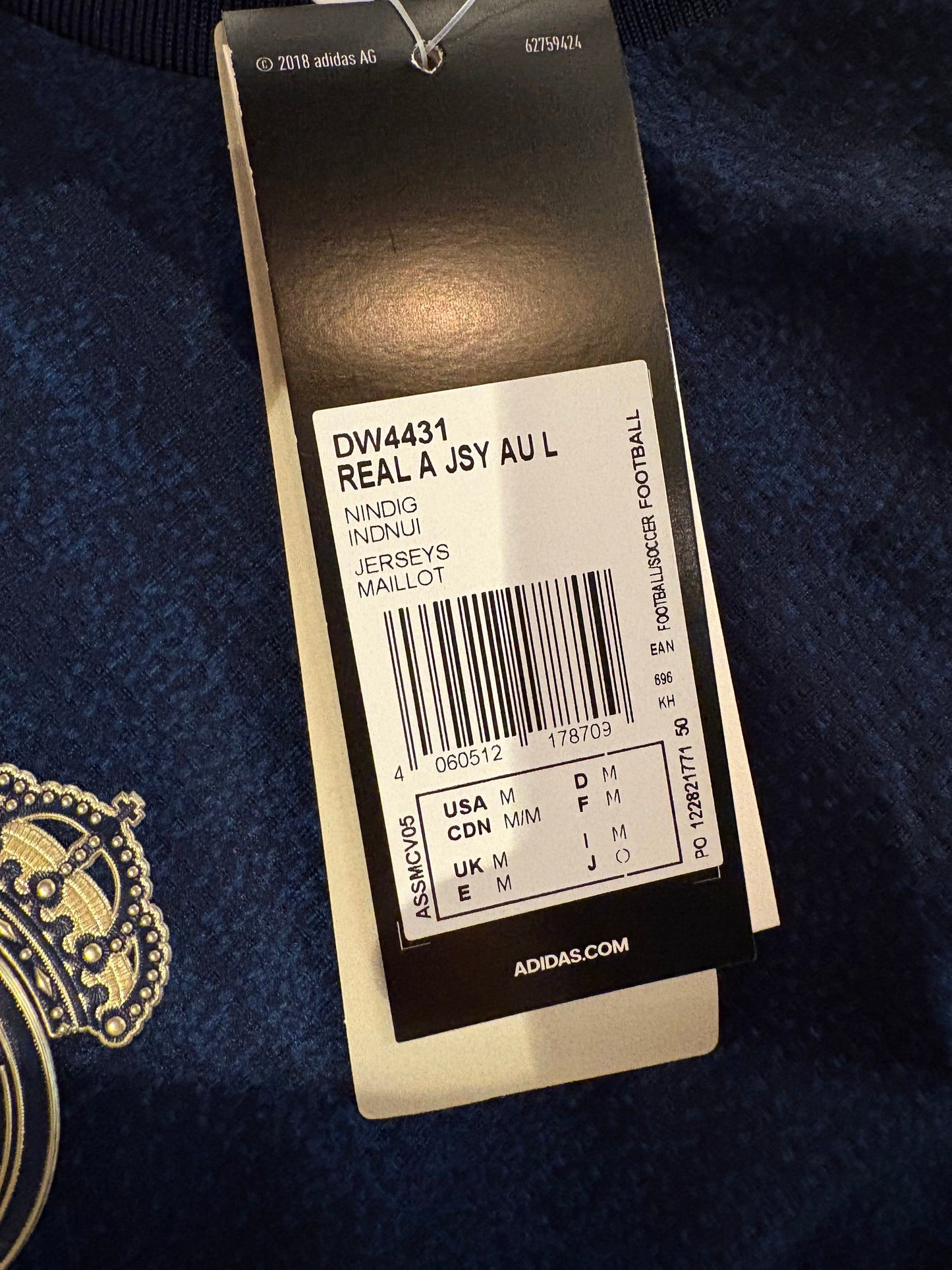 19/20 Adidas Real Madrid L/S Away No.3 Eder Militao
