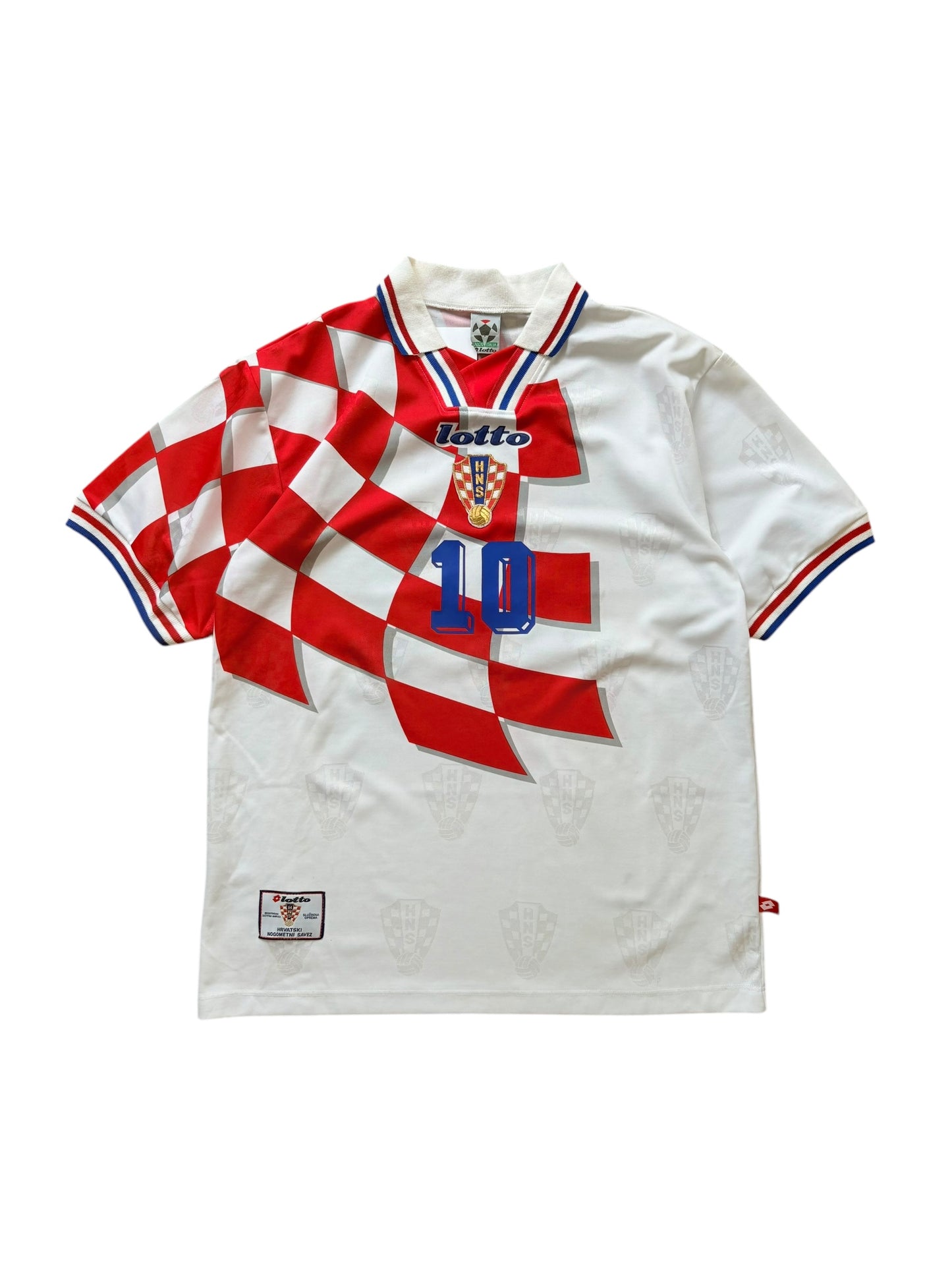 1998 Lotto Croatia National Team Home No.10 Zvonimir Boban
