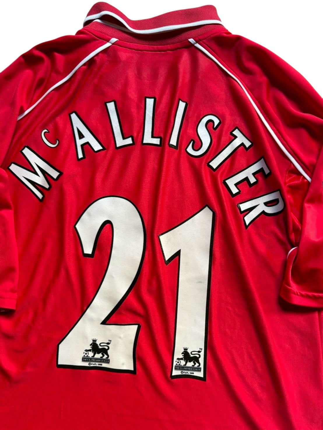 00/02 Reebok Liverpool Home No.21 Gary McAllister