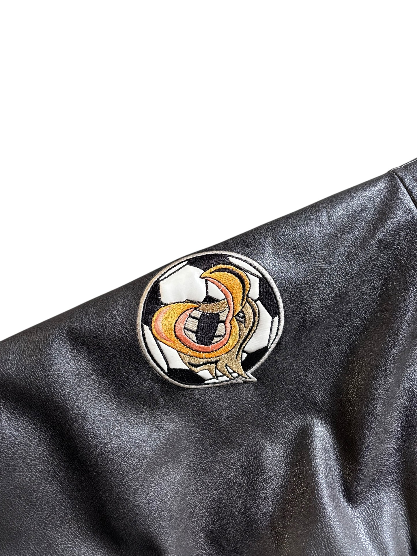 90s Club America Leather Varsity Jacket