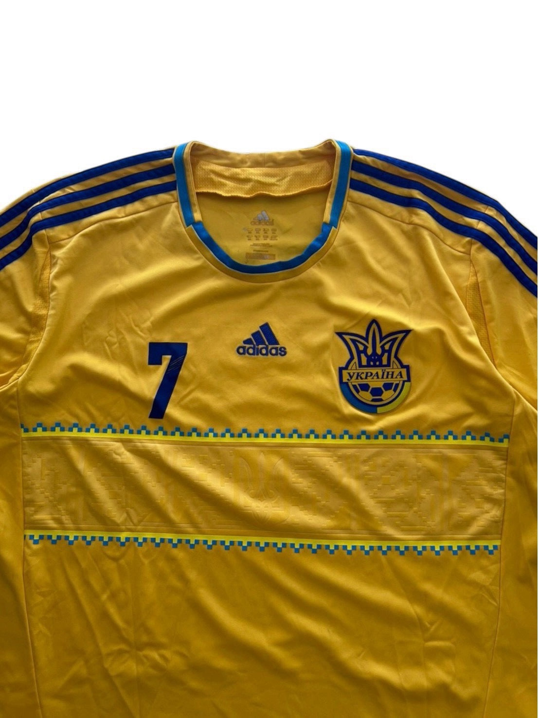 2012 Adidas Ukraine Home No.7 Shevchenko