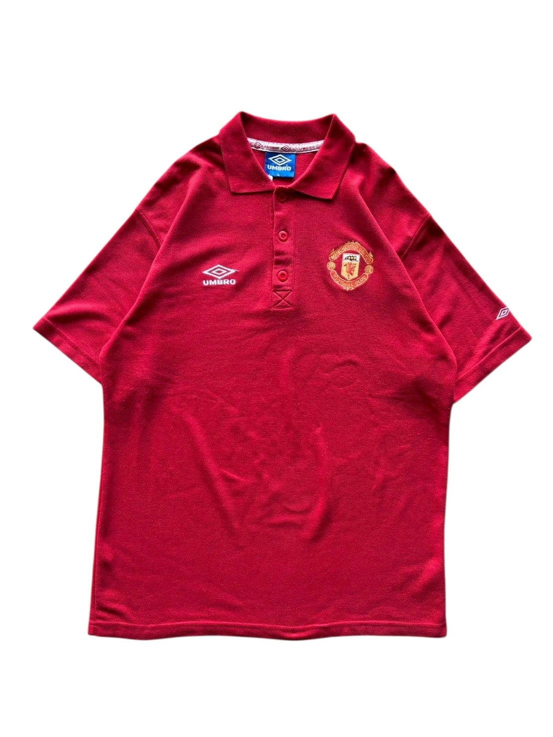 90s Umbro Manchester United Polo Top