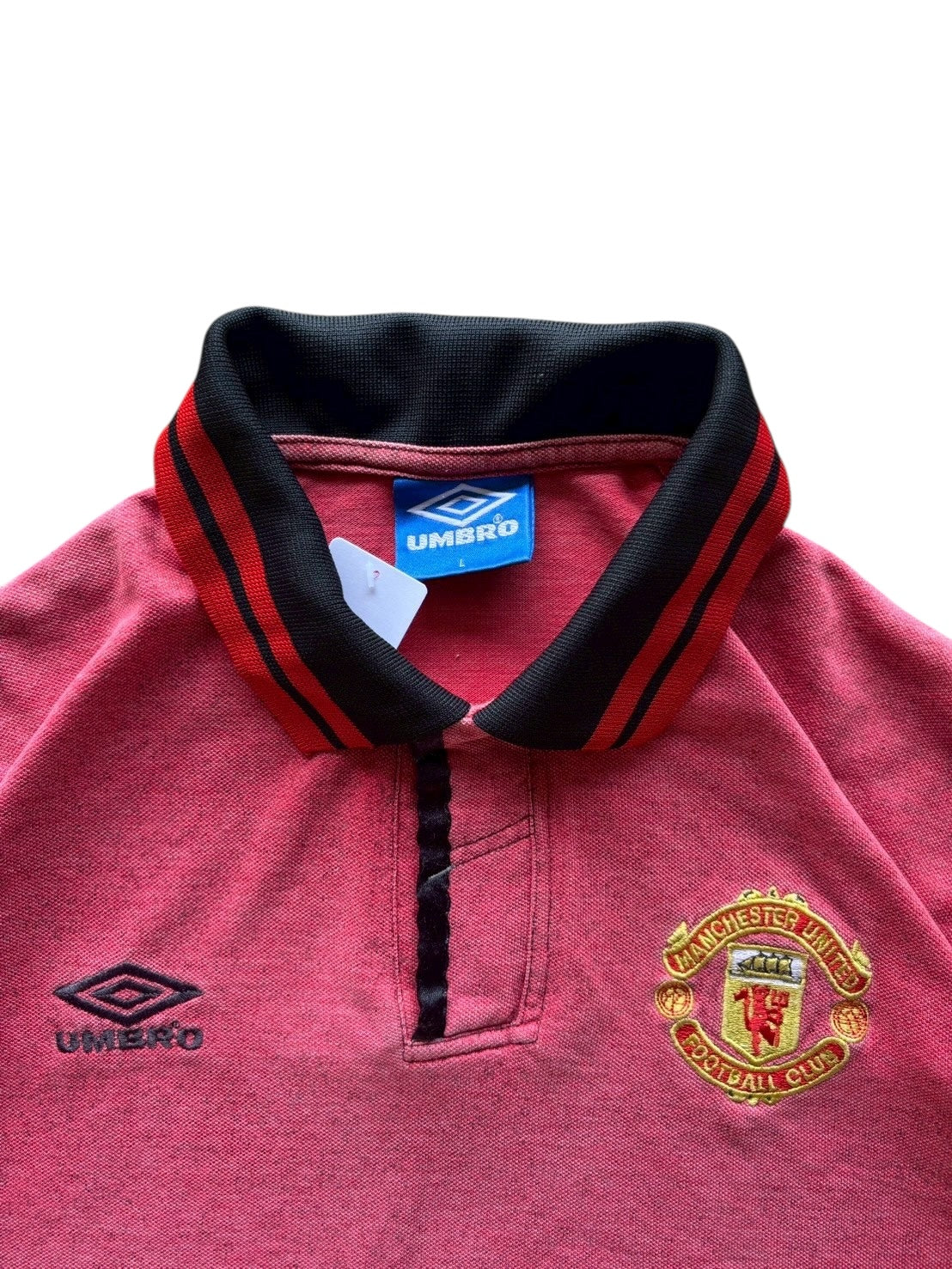 90s Umbro Manchester United Polo Top