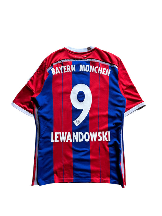 14/15 Adidas Bayern Munchen Home No.9 Robert Levandowski