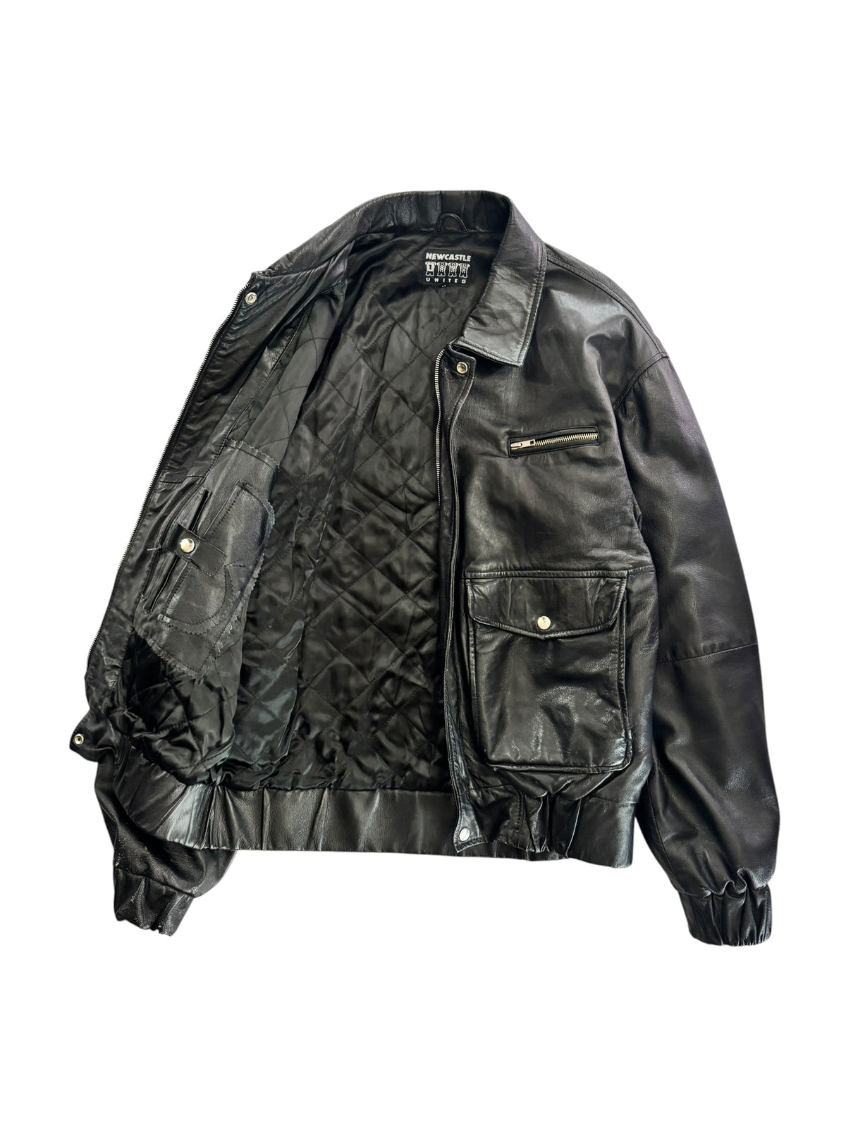 90s Newcastle United Leather Jacket