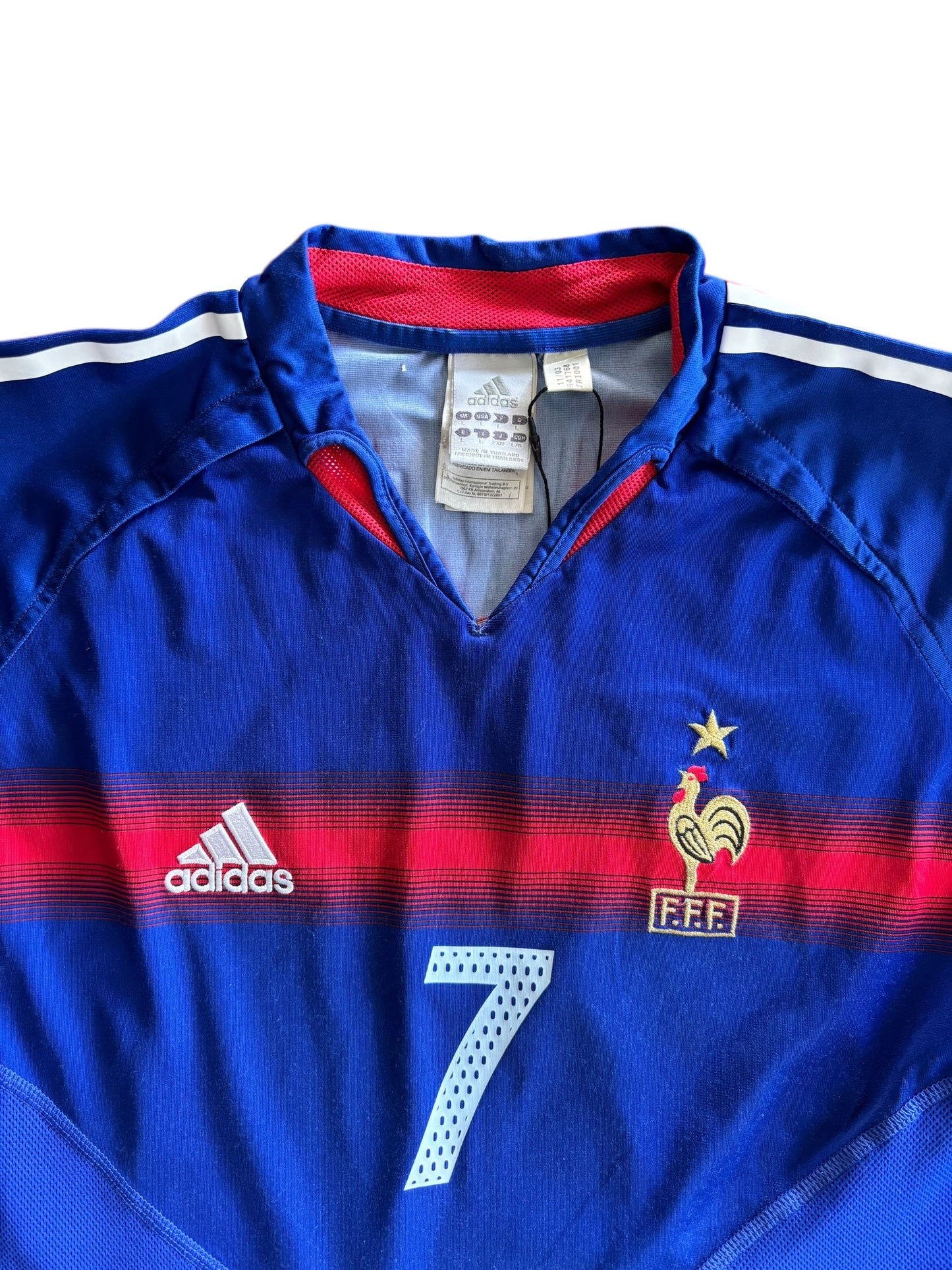 2004 Adidas  France National Team Home No.7 Pires