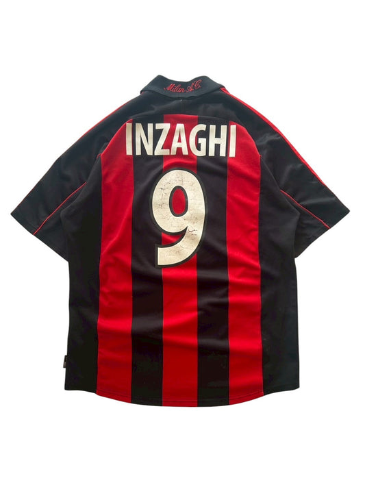 00/02 Adidas AC Milan Home No.9 Inzaghi