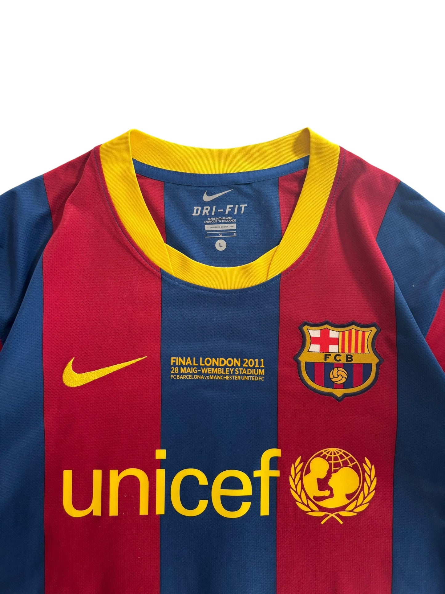 10/11 Nike FC Barcelona Home CL Final Kit No.10 Messi