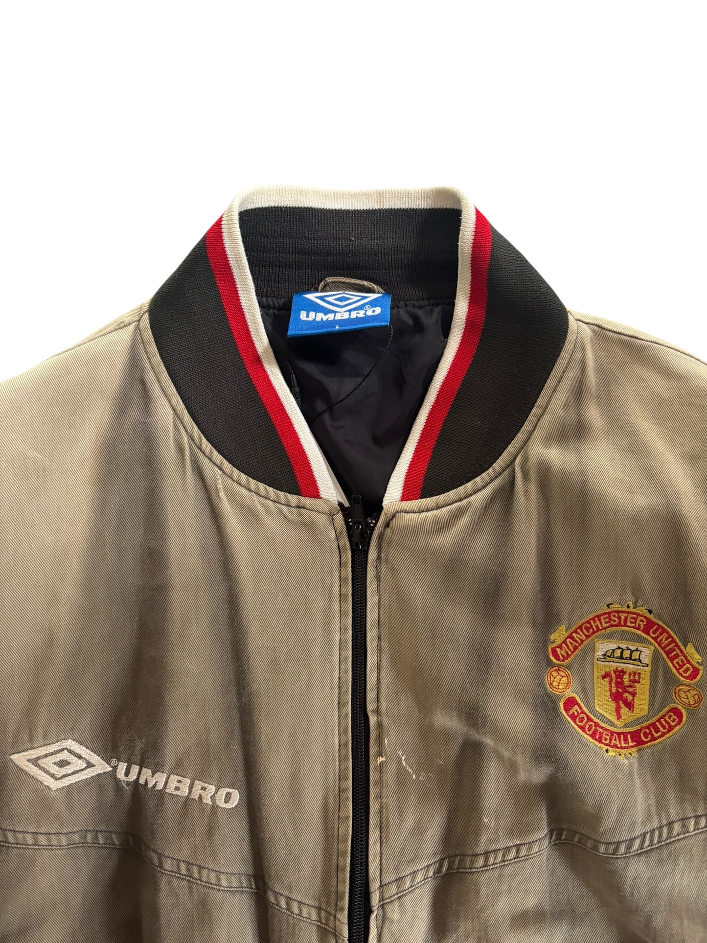 90s  Umbro Manchester  United Bomber Jacket