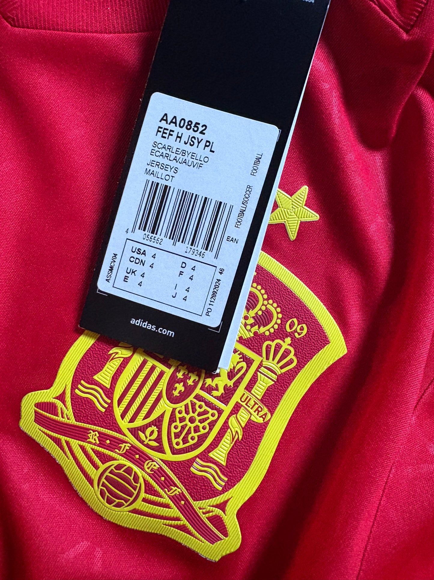 2016 Adidas Spanish National Team L/S Home  No.15 Sergio Ramos