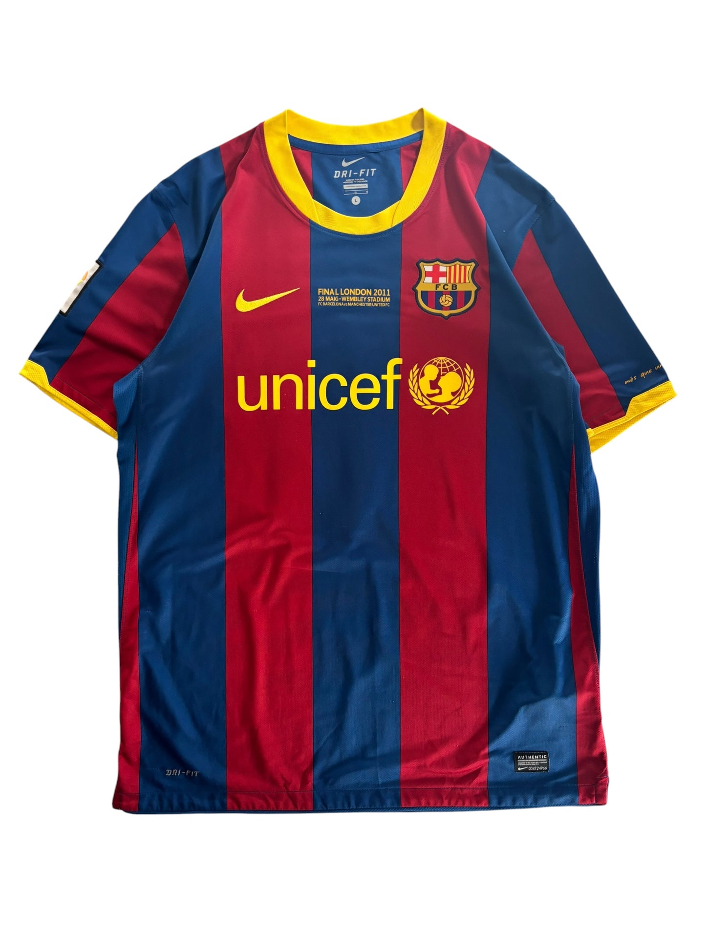 10/11 Nike FC Barcelona Home CL Final Kit No.10 Messi