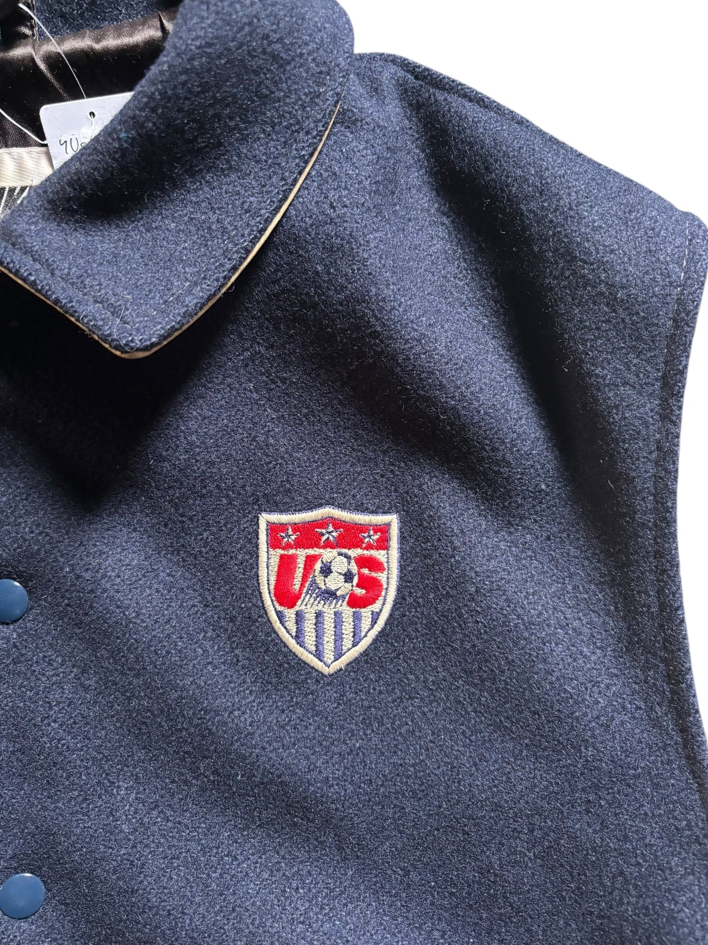 90s Nike USA National Team Leather Varsity Jacket