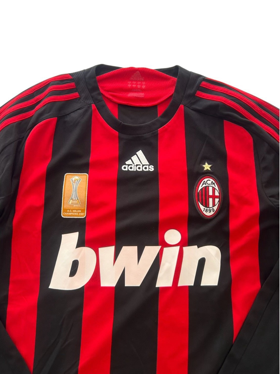 08/09 Adidas AC Milan Home L/S No.80 Ronaldinho