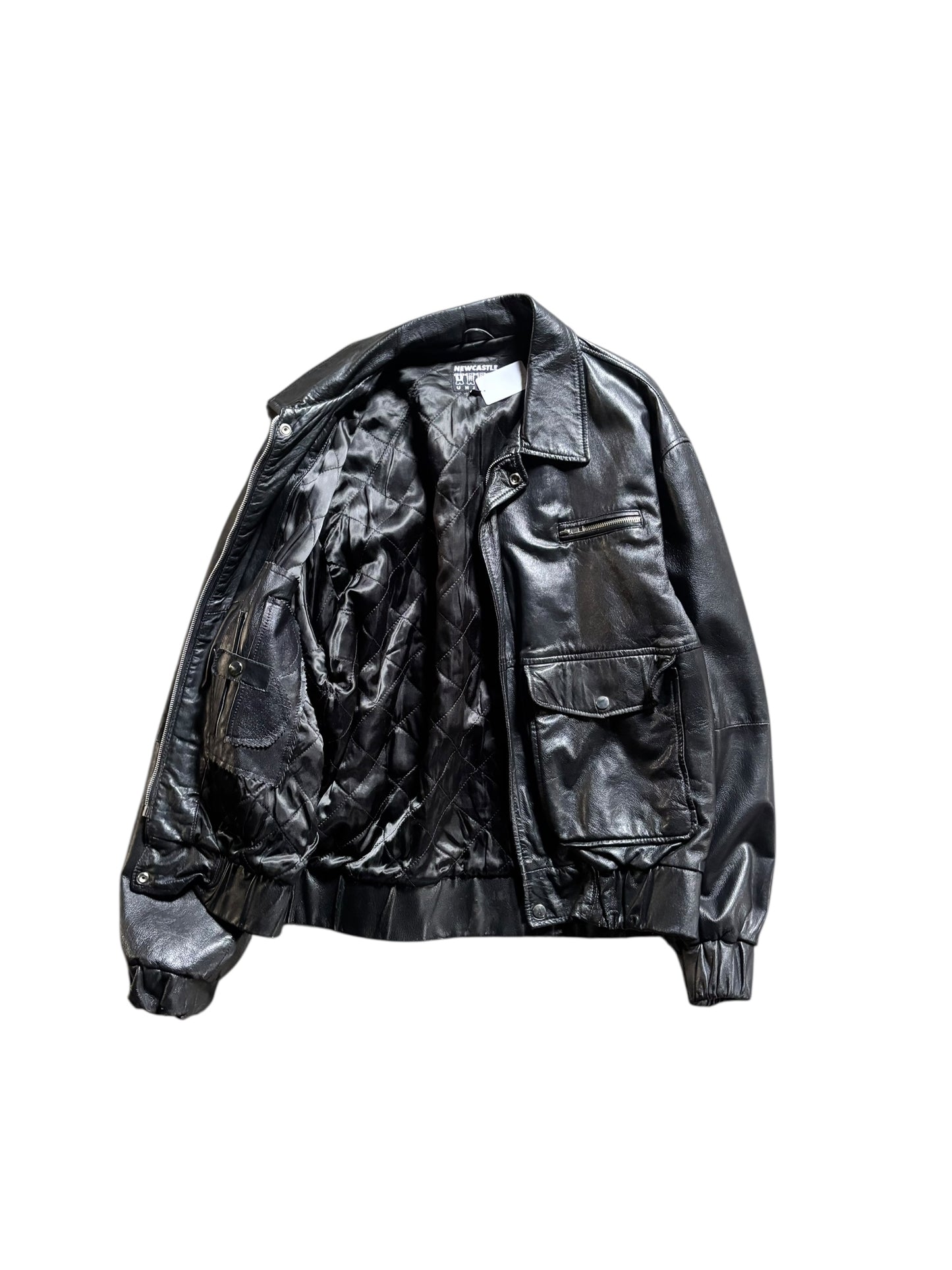 90s Newcastle United Leather Jacket