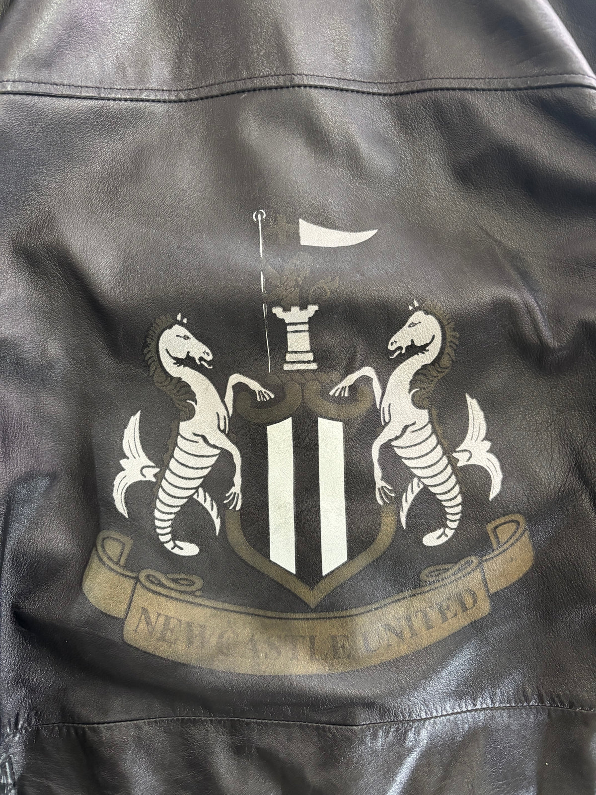 90s Newcastle United Leather Jacket