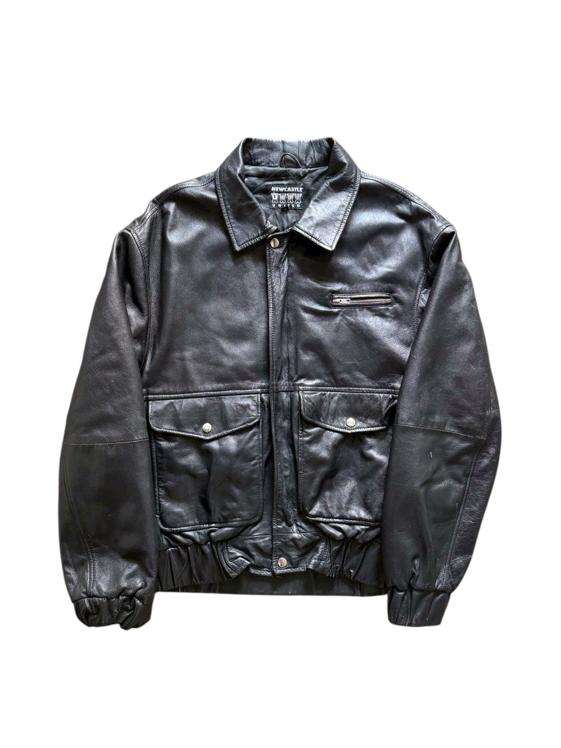 90s Newcastle United Leather Jacket