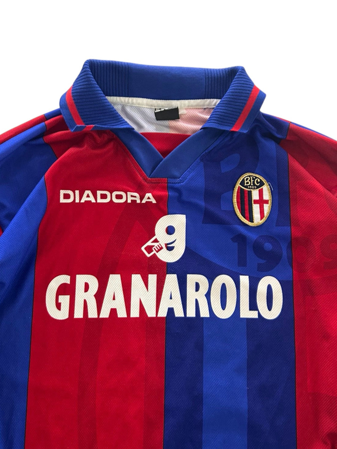 97/98 Diadora Bologna Home L/S No.10 Baggio