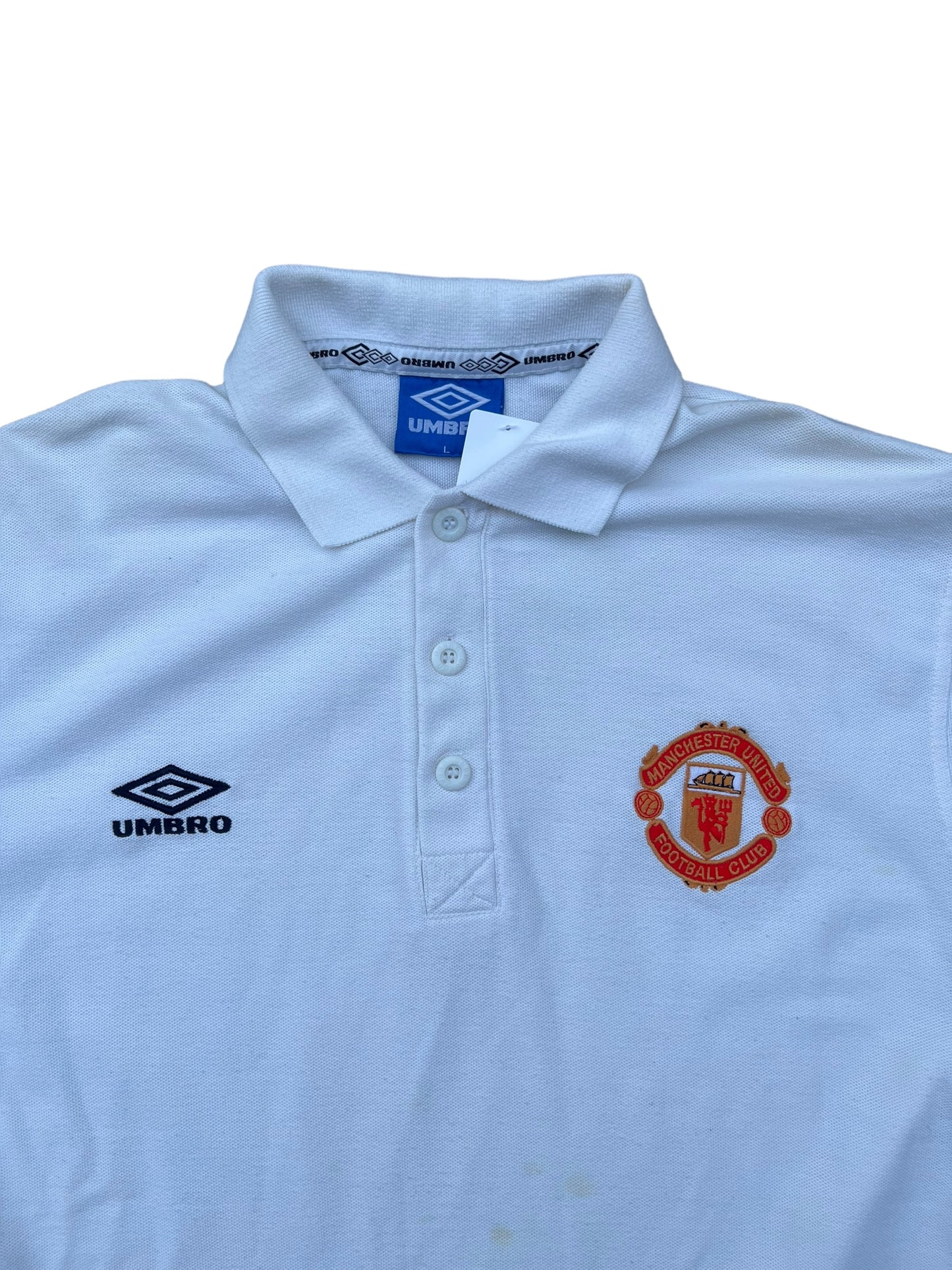 90s Umbro Manchester United Polo Top