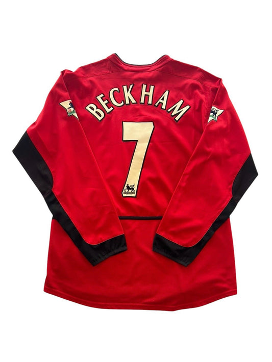 02/04 Nike Manchester United Home L/S No.7 Beckham