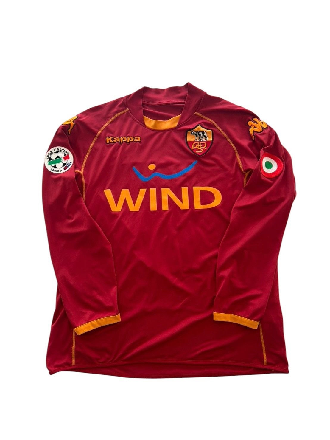 08/09 Kappa AS Roma Home L/S No.5 Mexes