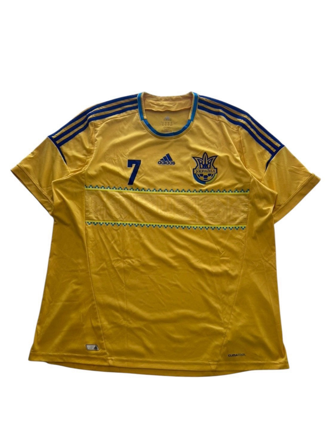 2012 Adidas Ukraine Home No.7 Shevchenko