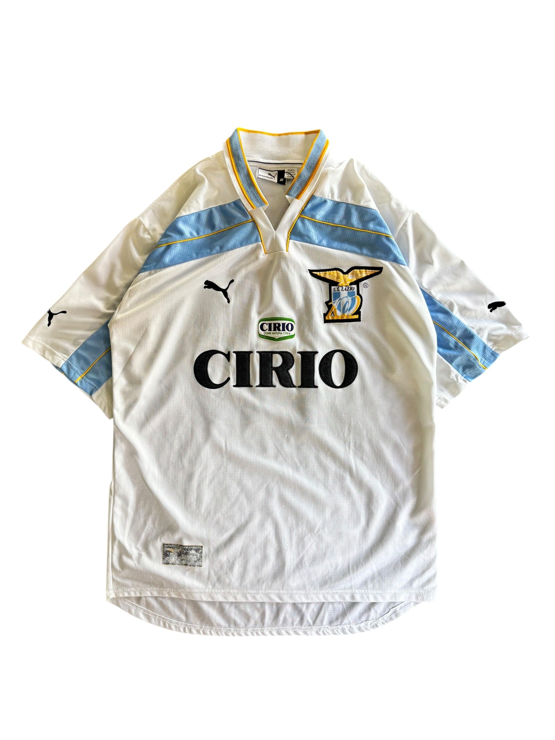00/01 Puma Lazio Home Centenary Kit No.18 Nedved – Bastone