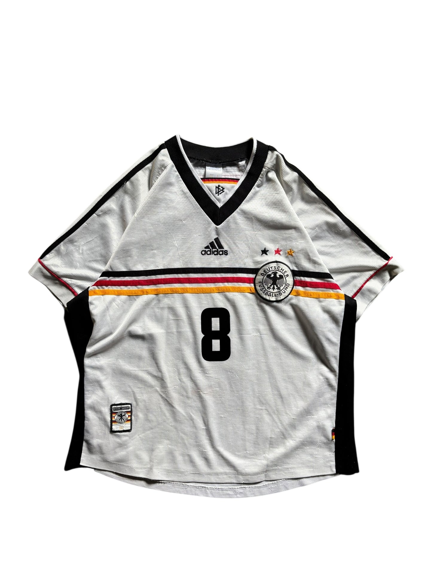1998 Adidas Germain National Team Home No.8 Lothar Matthäus