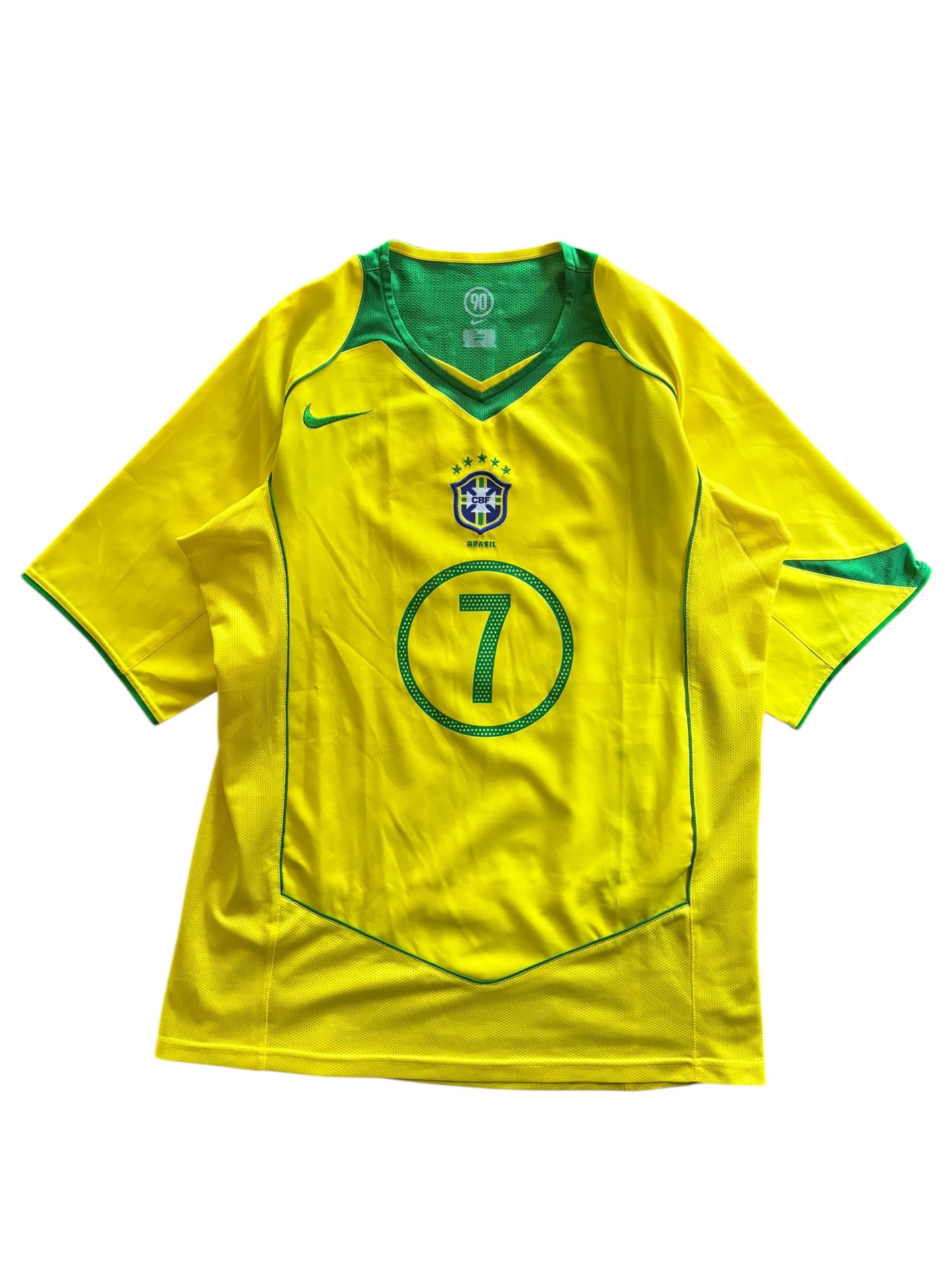 04/05 Nike Brazil National Team Home No.7 Ronaldinho
