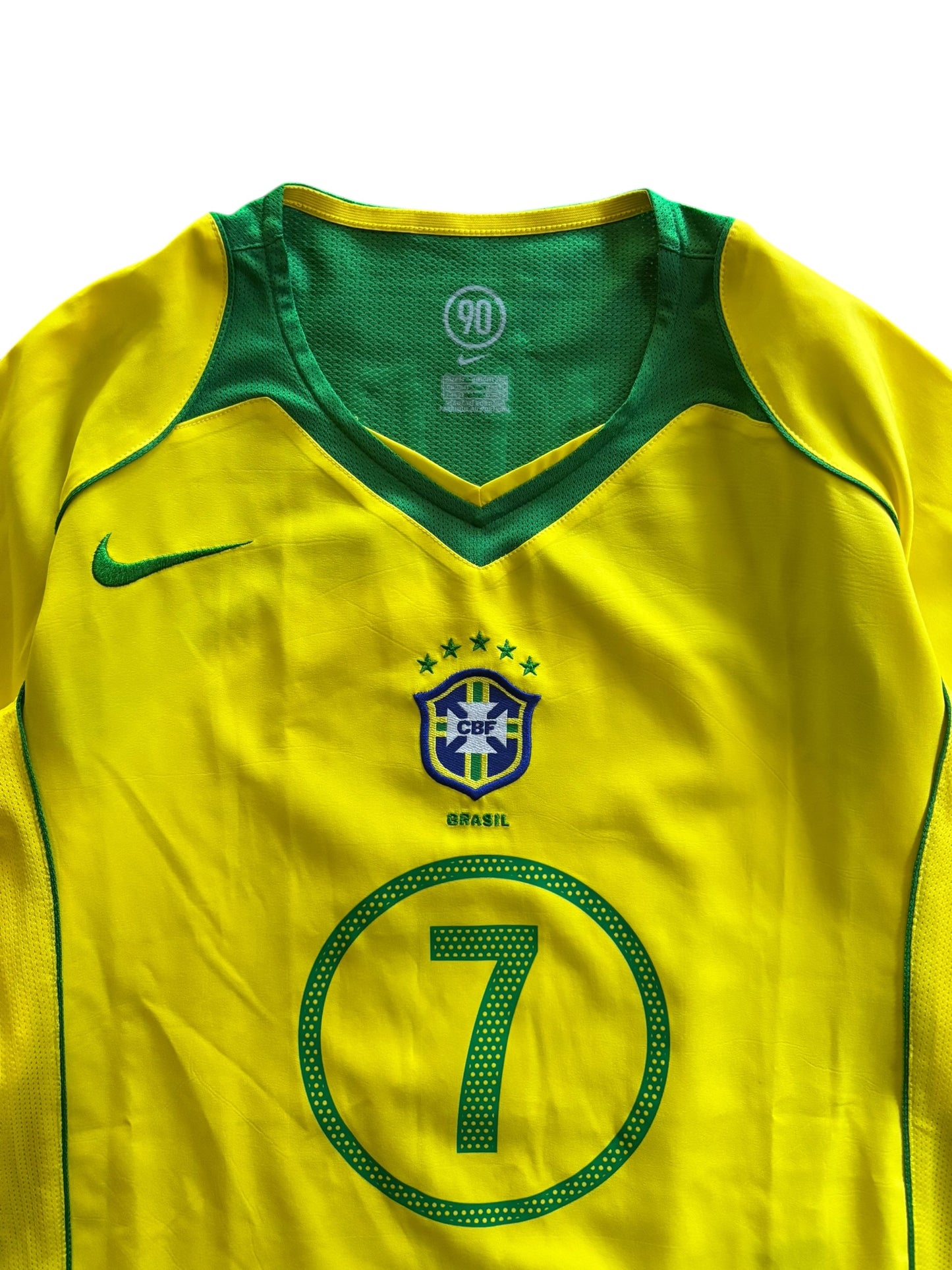 04/05 Nike Brazil National Team Home No.7 Ronaldinho