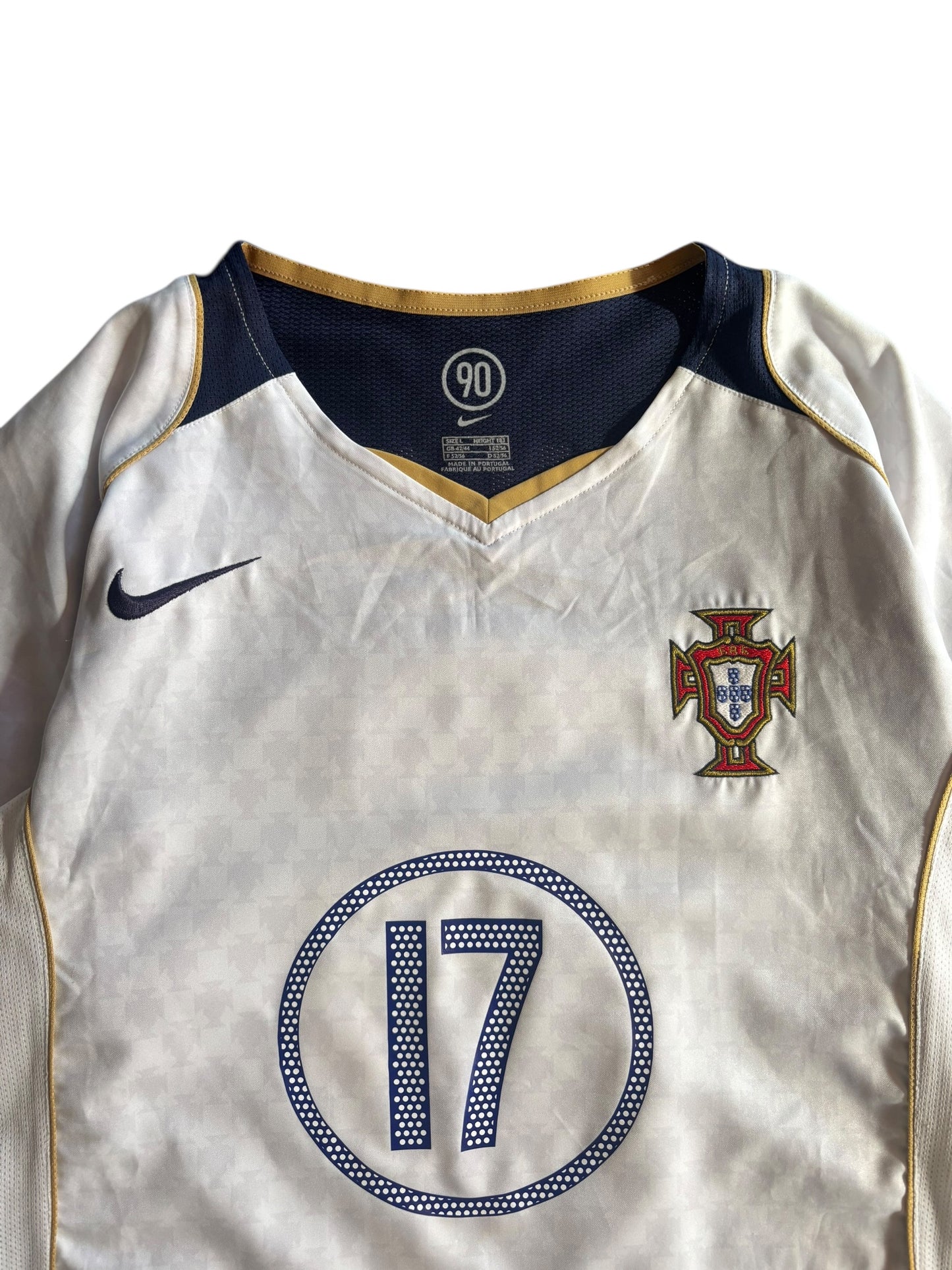 04/05 Nike Portugal National Team Away No.17 Cristiano Ronaldo