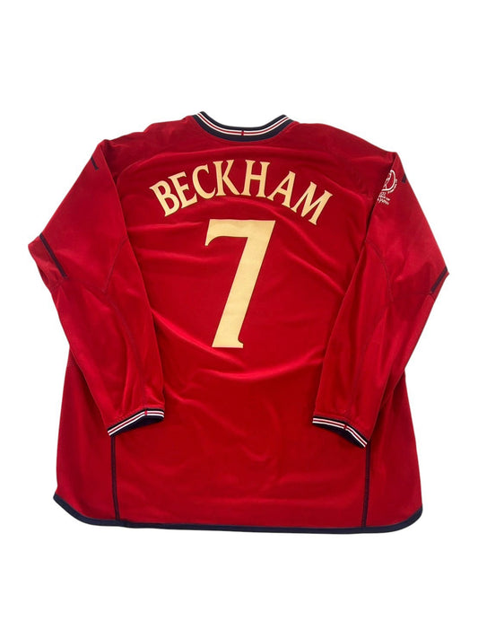 2002 Umbro England Away L/S No.7 Beckham