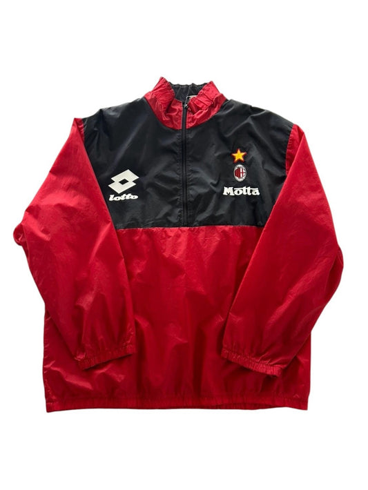 90s Lotto AC Milan Nylon Halfzip  Jacket