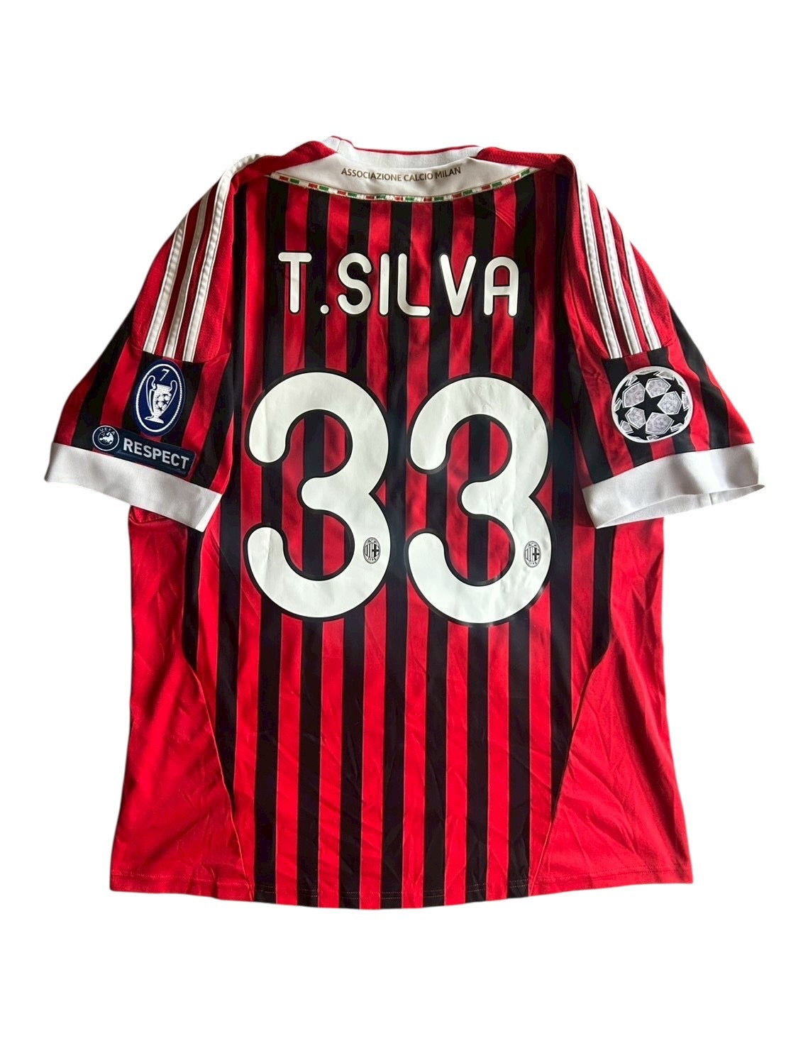 11/12 Adidas AC Milan Home No.33 Thiago Silva