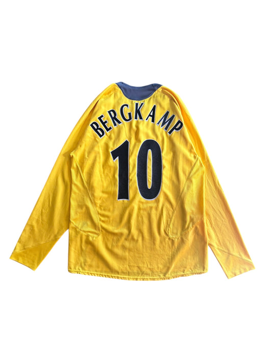 05/07 Nike Arsenal L/S Away No.10 Dennis Bergkamp
