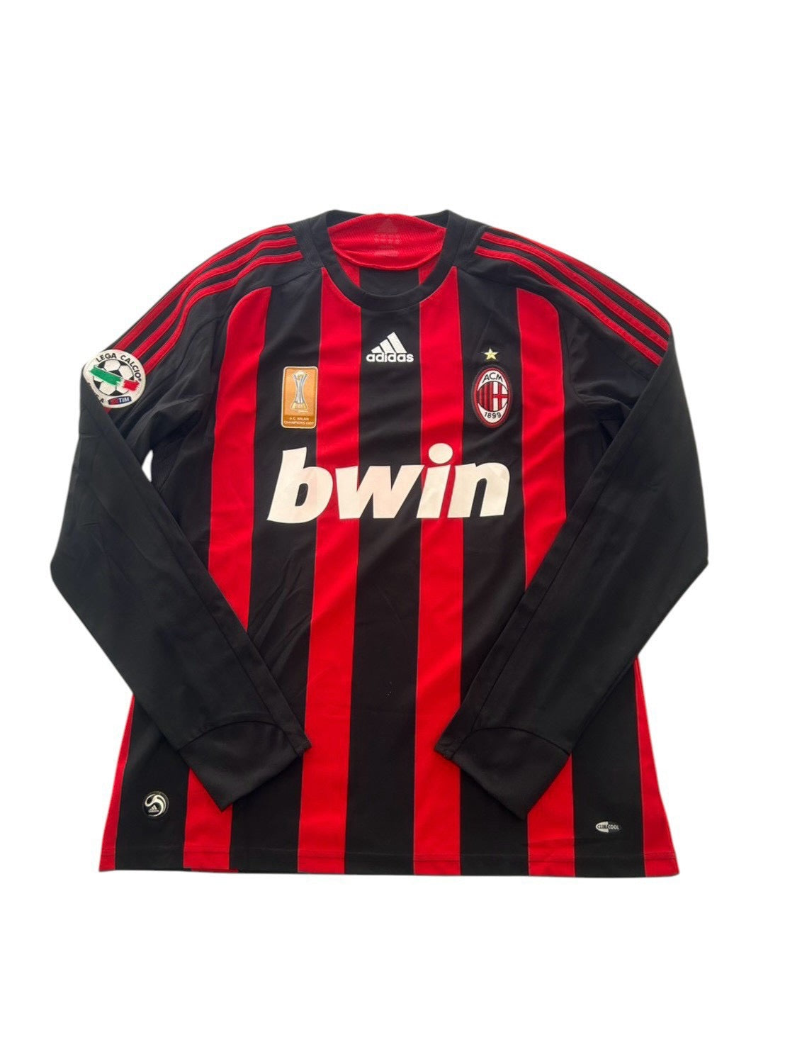 08/09 Adidas AC Milan Home L/S No.80 Ronaldinho