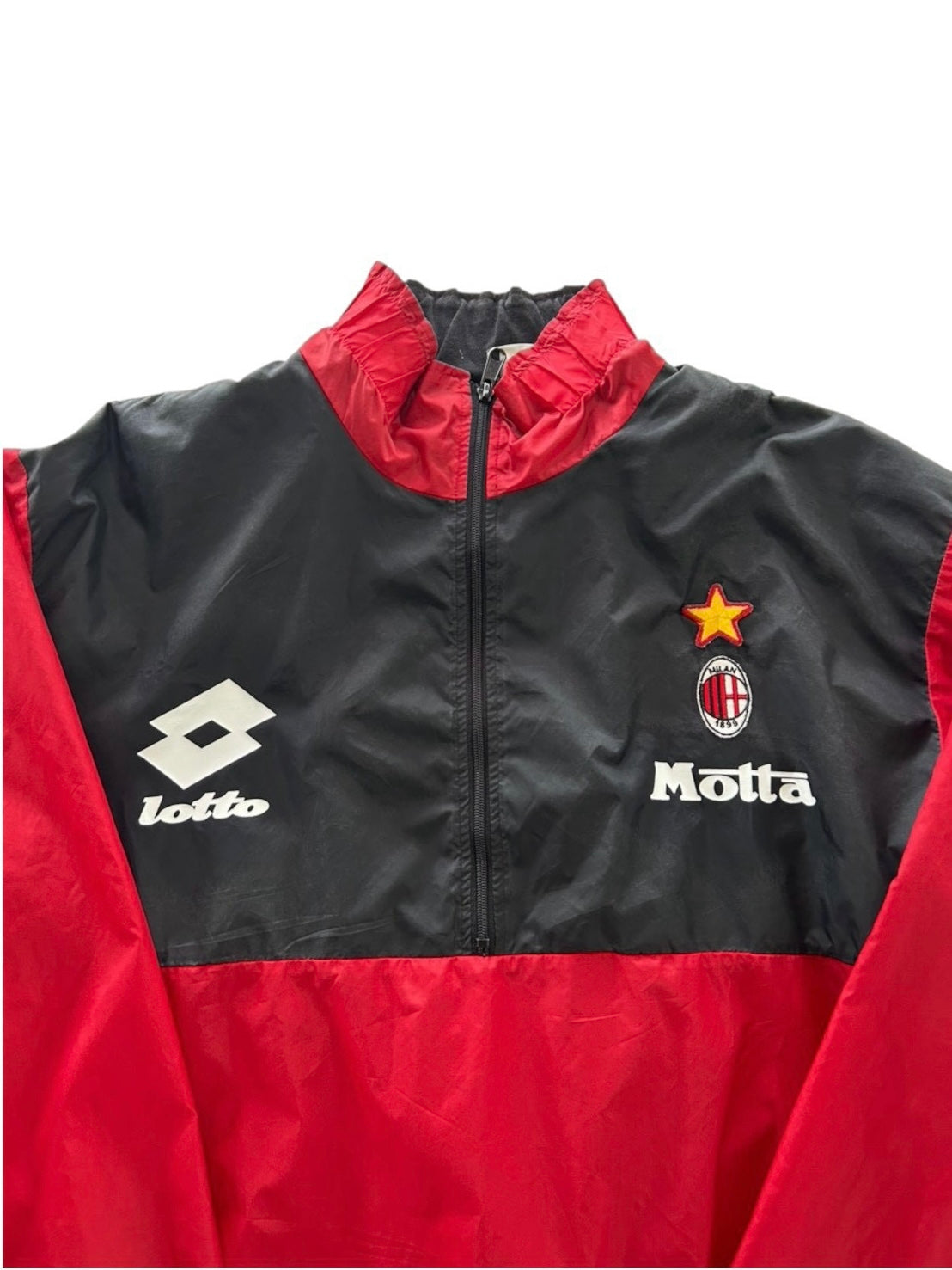 90s Lotto AC Milan Nylon Halfzip  Jacket