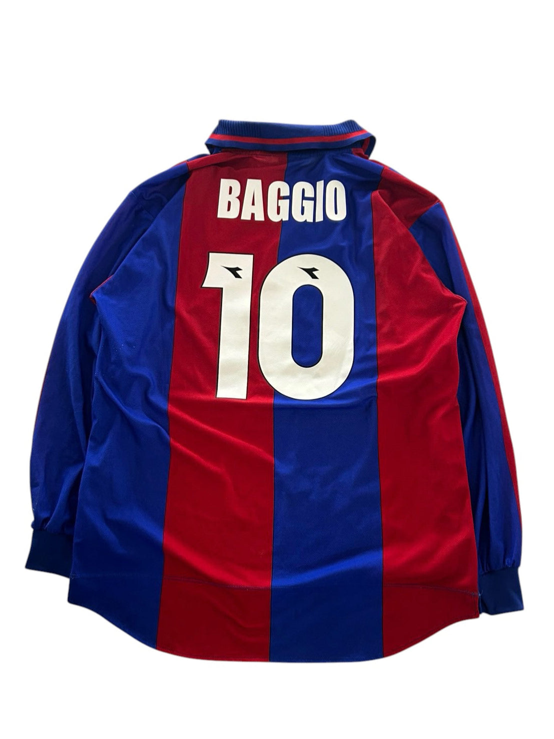 97/98 Diadora Bologna Home L/S No.10 Baggio
