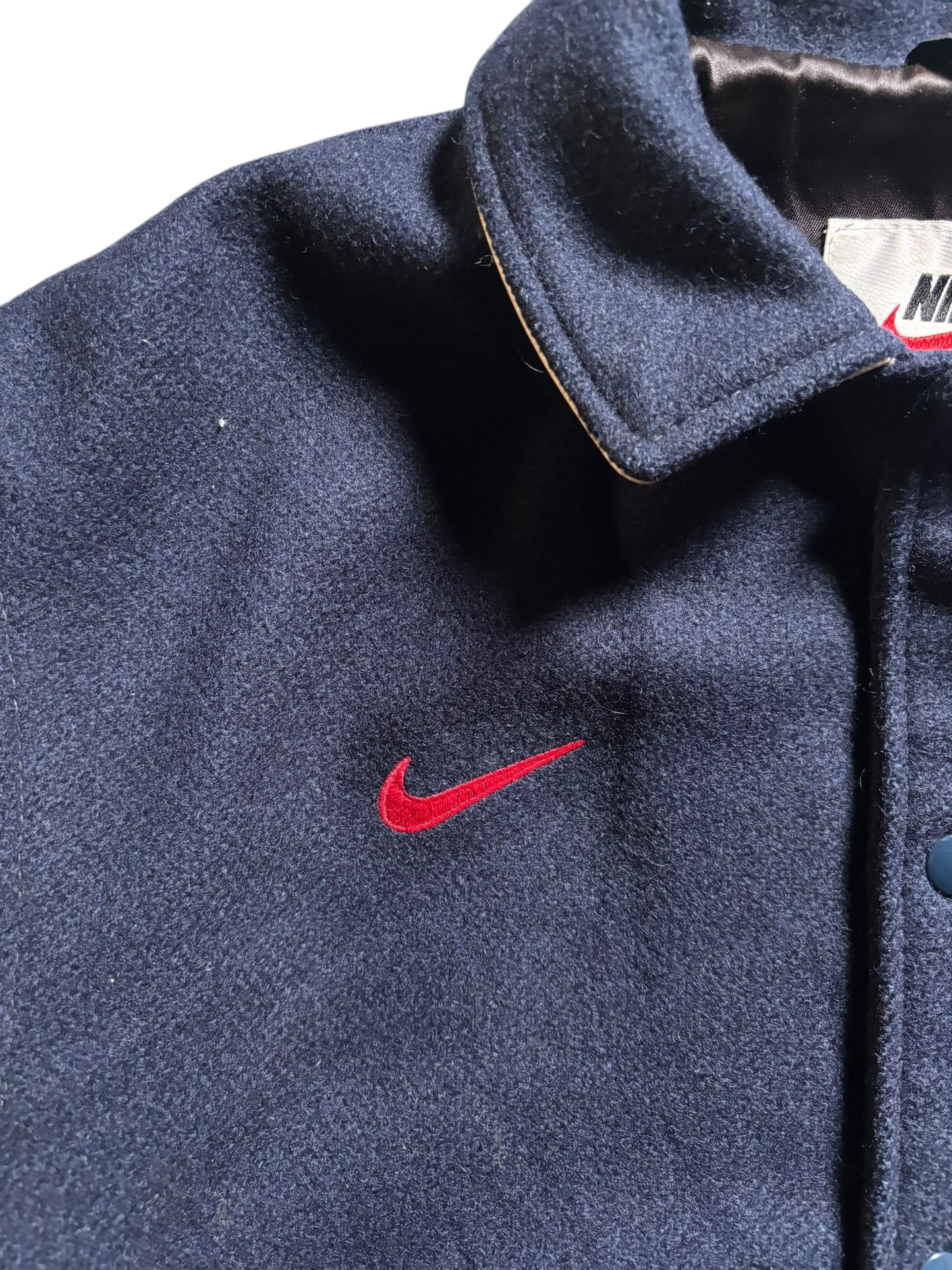 90s Nike USA National Team Leather Varsity Jacket