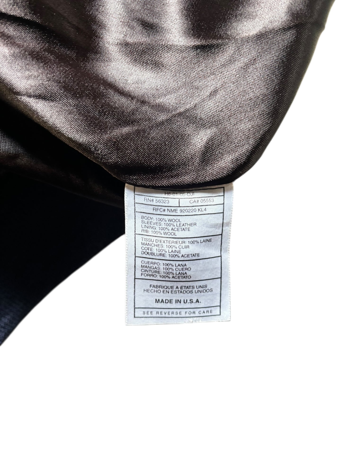 90s Nike USA National Team Leather Varsity Jacket