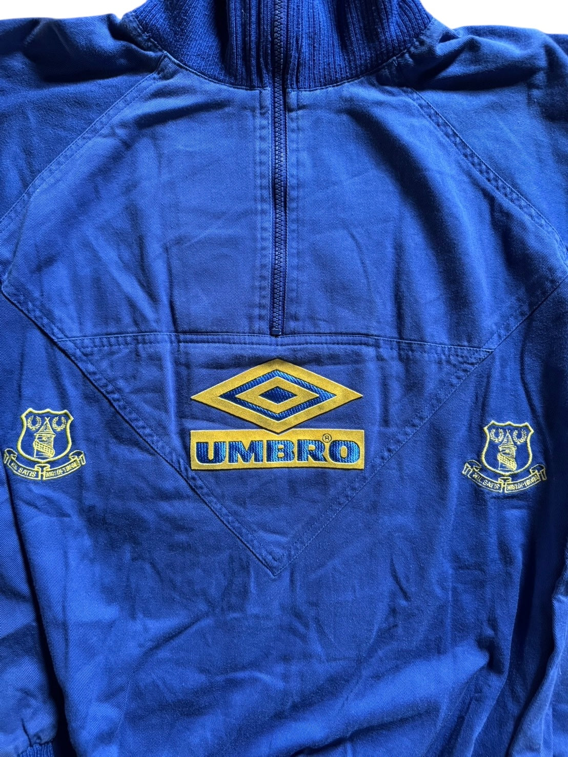 90s Umbro Everton Drill Top