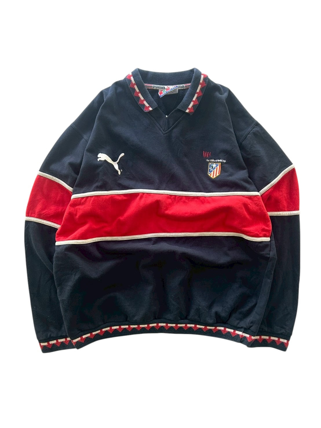 90s Puma Atletico Madrid Drill Top