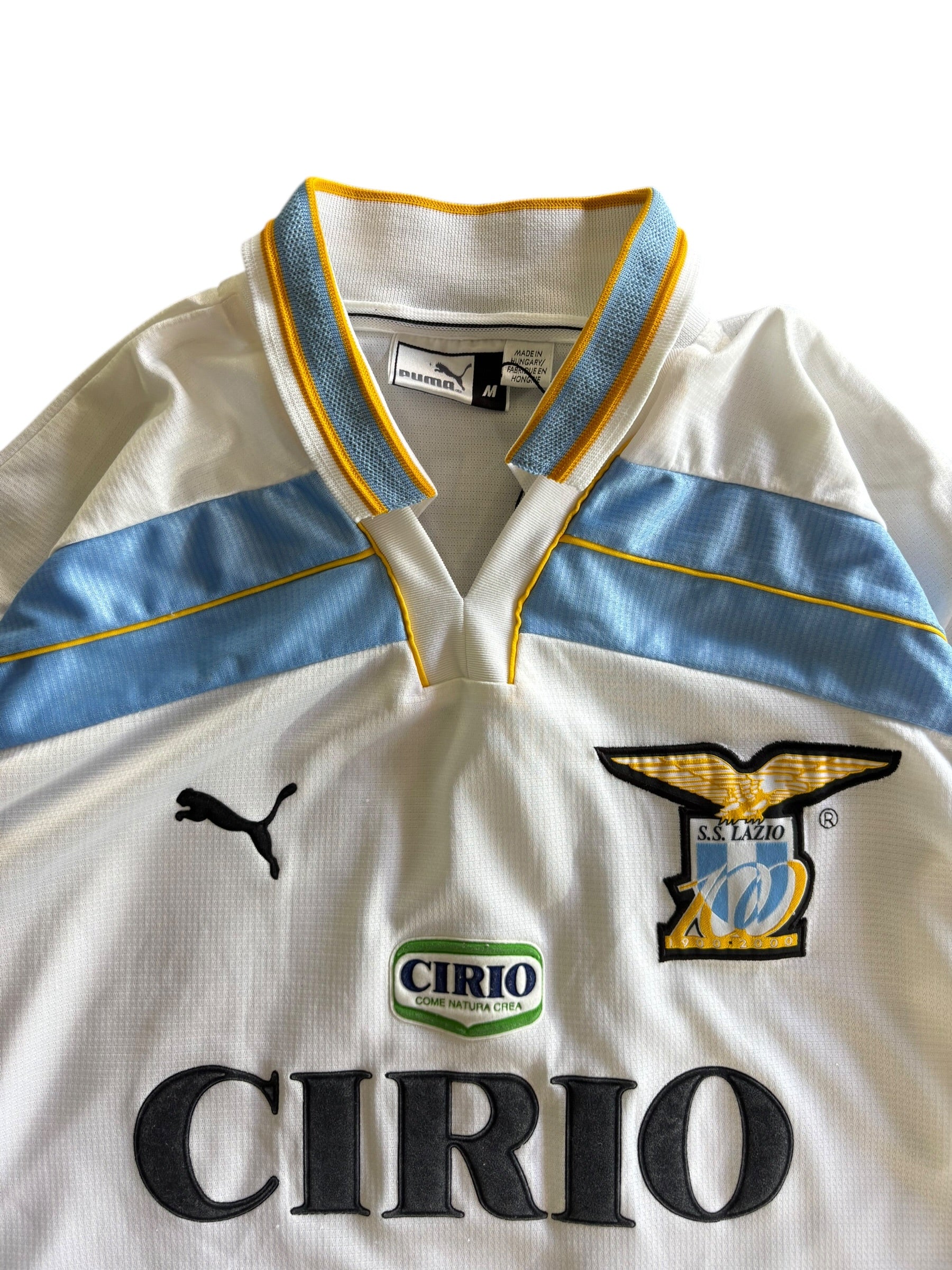 デッドストックPUMA SSラツィオ 00-01 NEDVED18 ユニフォーム 00/01 Puma Lazio Home Centenary Kit No.18 Nedved – Bastone