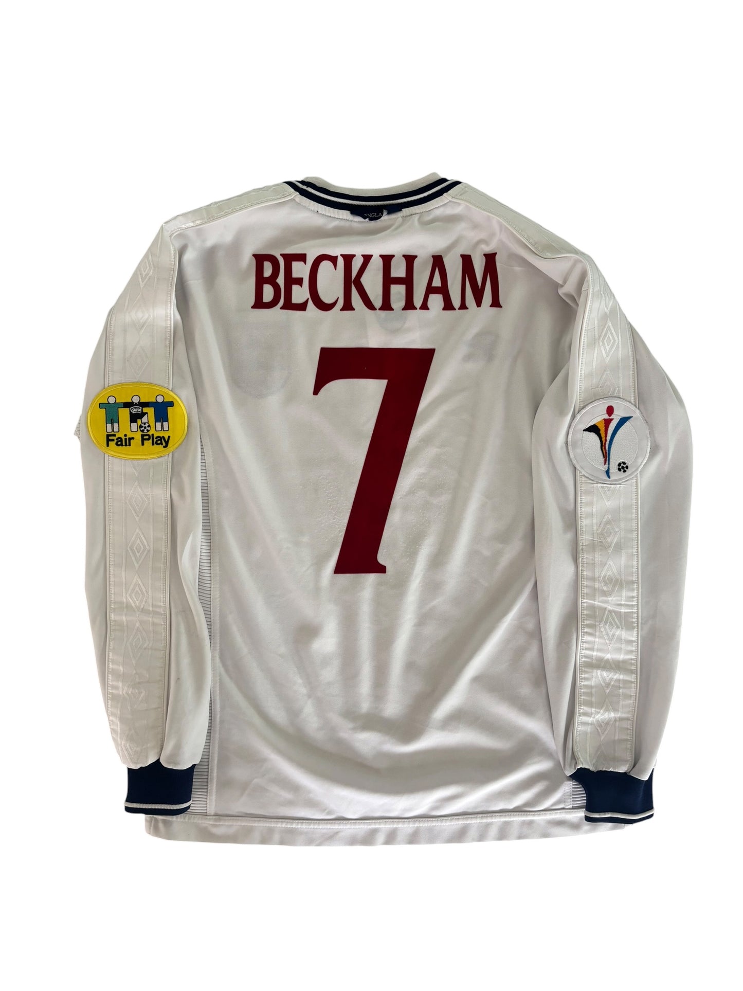2000 Umbro England Home L/S No.7 Beckham