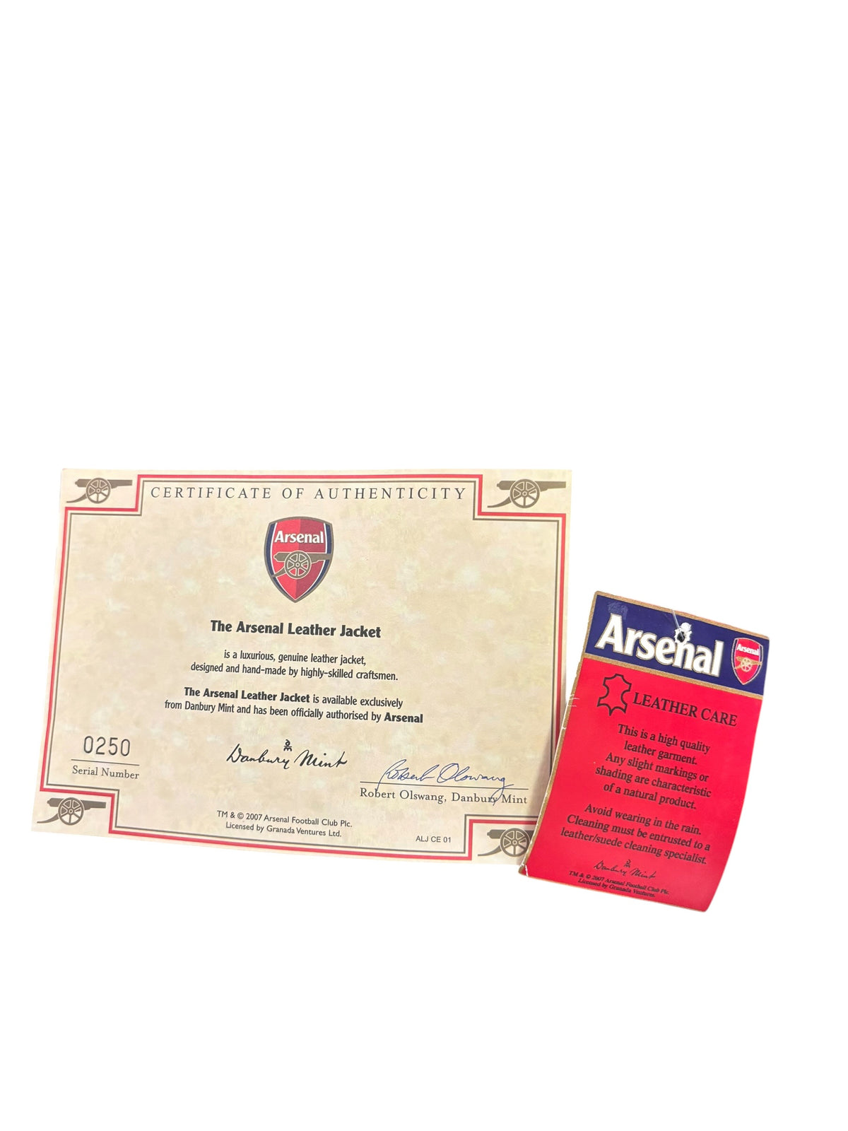 2007 Arsenal Leather Jacket