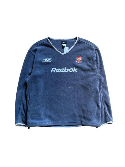00s Reebok West Ham United Fleece Top