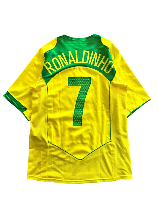 04/05 Nike Brazil National Team Home No.7 Ronaldinho