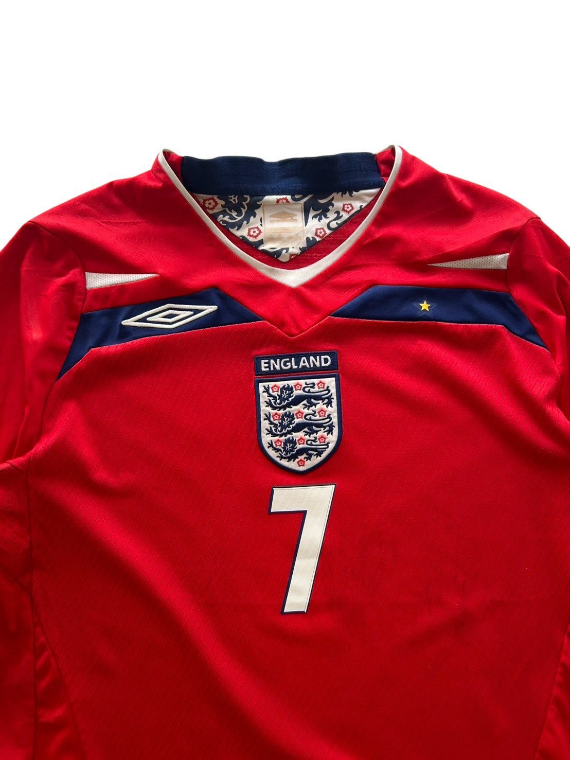 2008 Umbro England Away No.7 Beckham