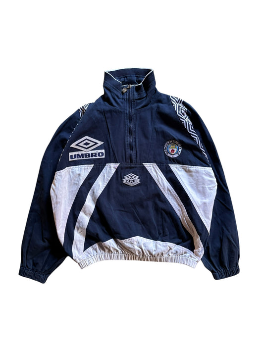 90s Umbro Manchester City Drill Top